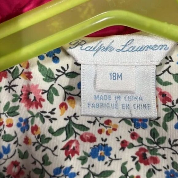 Ralph Lauren Pink Quilted Puffer Jacket Coat size 18 months - Picture 3 of 4